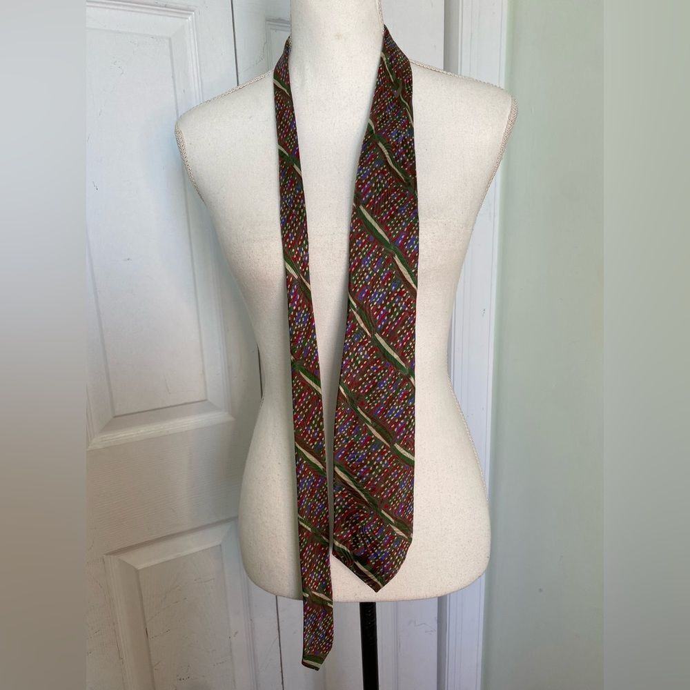 Vintage Designer Missoni 1970s/80s Abstract Tie “Cravatte” Made of Silk